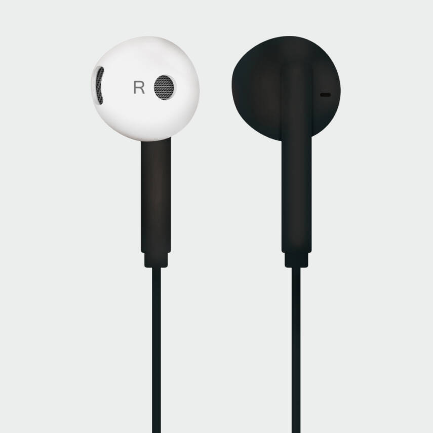 HF510-002 Jack Girişli / Kablolu Kulaklık  / Siyah - 1