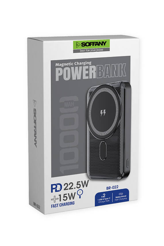 10.000 mAh Magsafe  P.Bank   Hızlı Şarj   Type-C + USB Giriş-Çıkış - 3