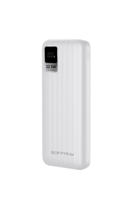 10.000 mAh P.Bank 22.5W / 2 Type-C + 1 USB Çıkışlı Beyaz