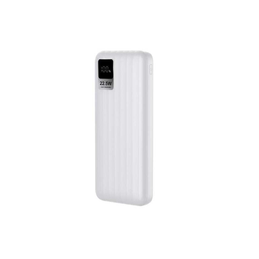 10.000 mAh Powerbank / 2 Type-C + 1 USB Çıkışlı Beyaz - 1