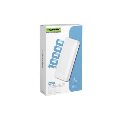 10.000 mAh Powerbank / 2 Type-C + 1 USB Girişli Beyaz - 2