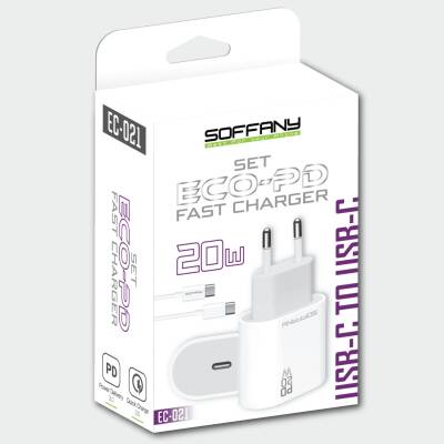 EC-021 20W ECO-PD Hızlı Şarj USB-C to Type-C - 2