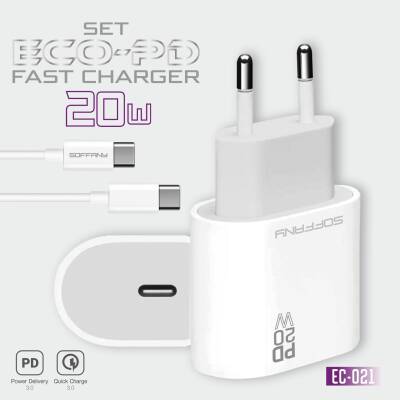 20W ECO-PD Hızlı Şarj USB-C to Type-C