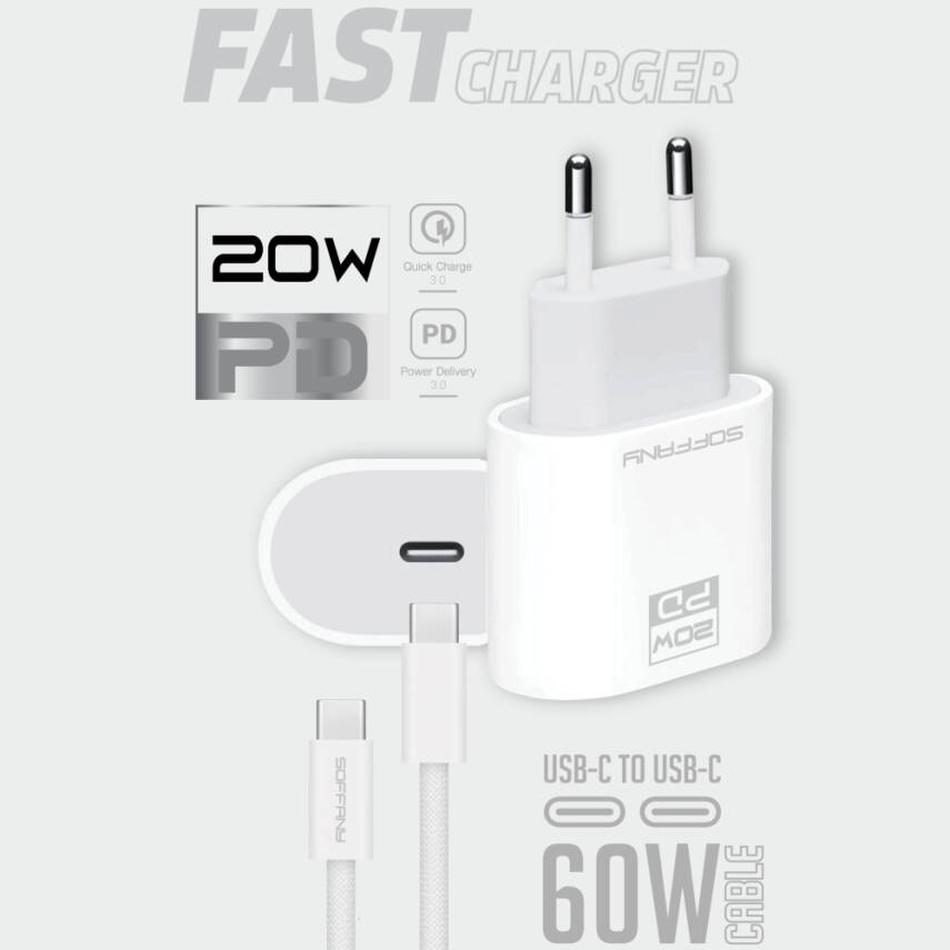 20W PD C-to-C  Şarj & Data Kablosu - 1