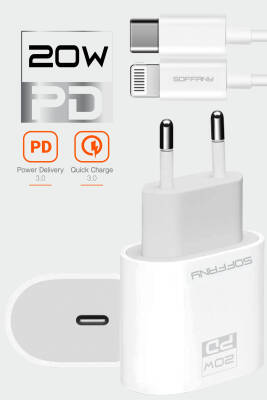 20W PD Lightning  Şarj & Data Kablosu