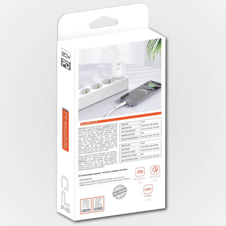 SY-221 20W PD Şarj Başlığı - 3