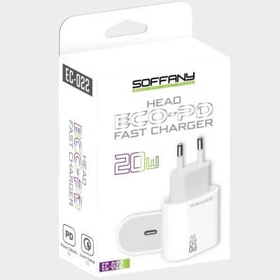 EC-022 20W PD USB-C Hızlı Şarj Adaptörü - 2