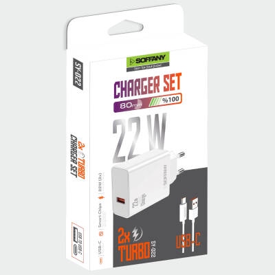 SY-022 22W TURBO USB-C Şarj & Data Kablosu - 2