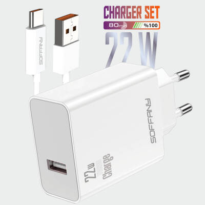 SY-022 22W TURBO USB-C Şarj & Data Kablosu