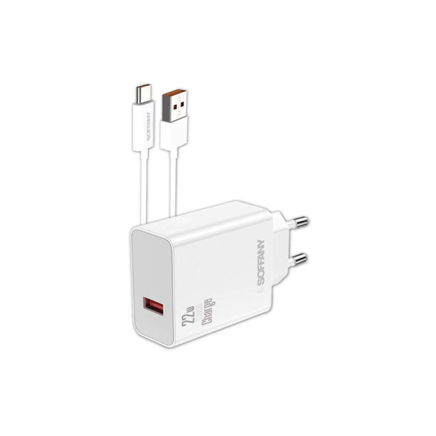 22W Çift Çıkışlı Turbo Şarj Seti + Kablo - 1