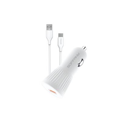 25W Type-C Araç Şarj & Data Kablosu