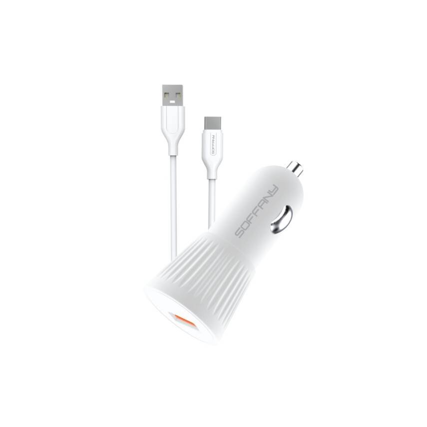 25W Type-C Araç Şarj & Data Kablosu - 1