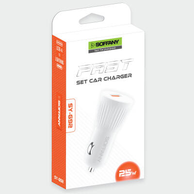 SY-692 25W Lightning Araç Şarj & Data Kablosu - 2