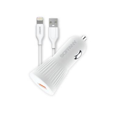 25W USB-A Lightning Araç Şarj Adaptörü - 1