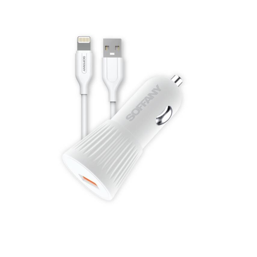 25W USB-A Lightning Araç Şarj Adaptörü - 1
