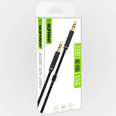 AC-290 3.5 mm Jack Aux Kablo Siyah - 2