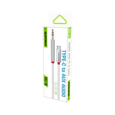 3.5 mm Jack AUX to Type-C Ses Kablosu Beyaz - 2