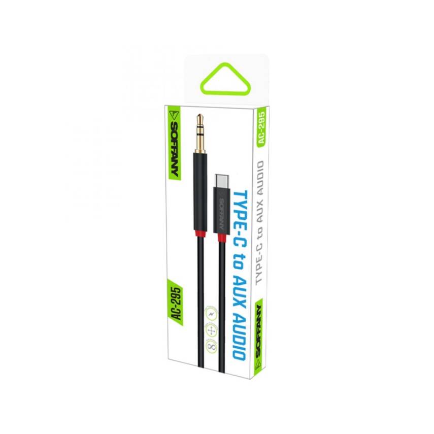 3.5 mm Jack AUX to Type-C Ses Kablosu Siyah - 2