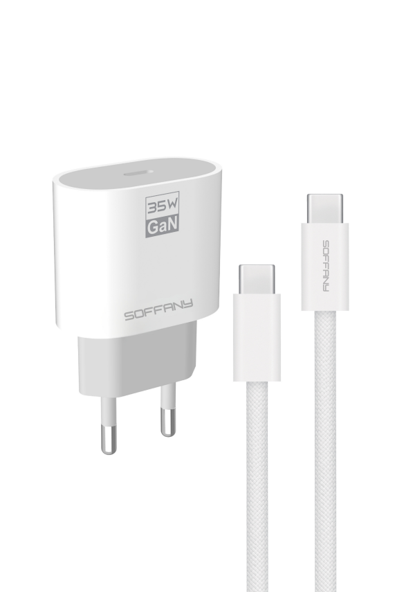 35W PD GAN C-to-C  Şarj & Data Kablosu - 1