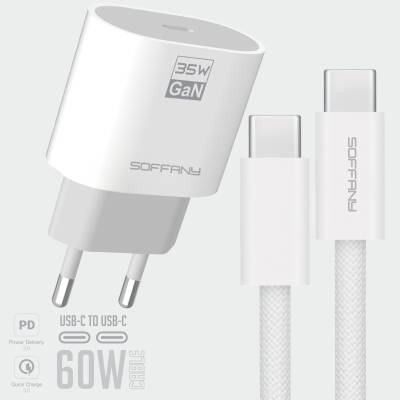 SY-420 35W PD GAN C-to-C  Şarj & Data Kablosu