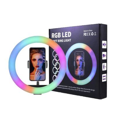 36 inç RGB LED Soft Ring Light - Ayaklı ve 360 derece dönebilir - 2