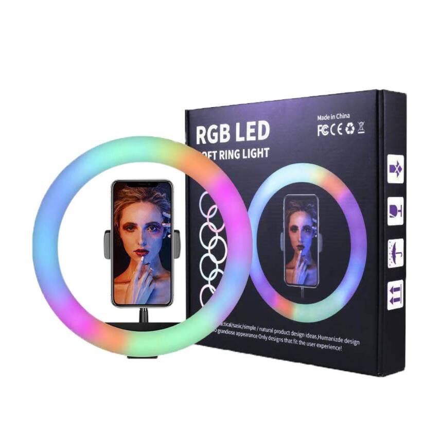 36 inç RGB LED Soft Ring Light - Ayaklı ve 360 derece dönebilir - 2