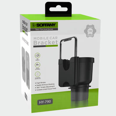 HY-790 360°  Araç Telefon ve Bardak Tutucu - 3