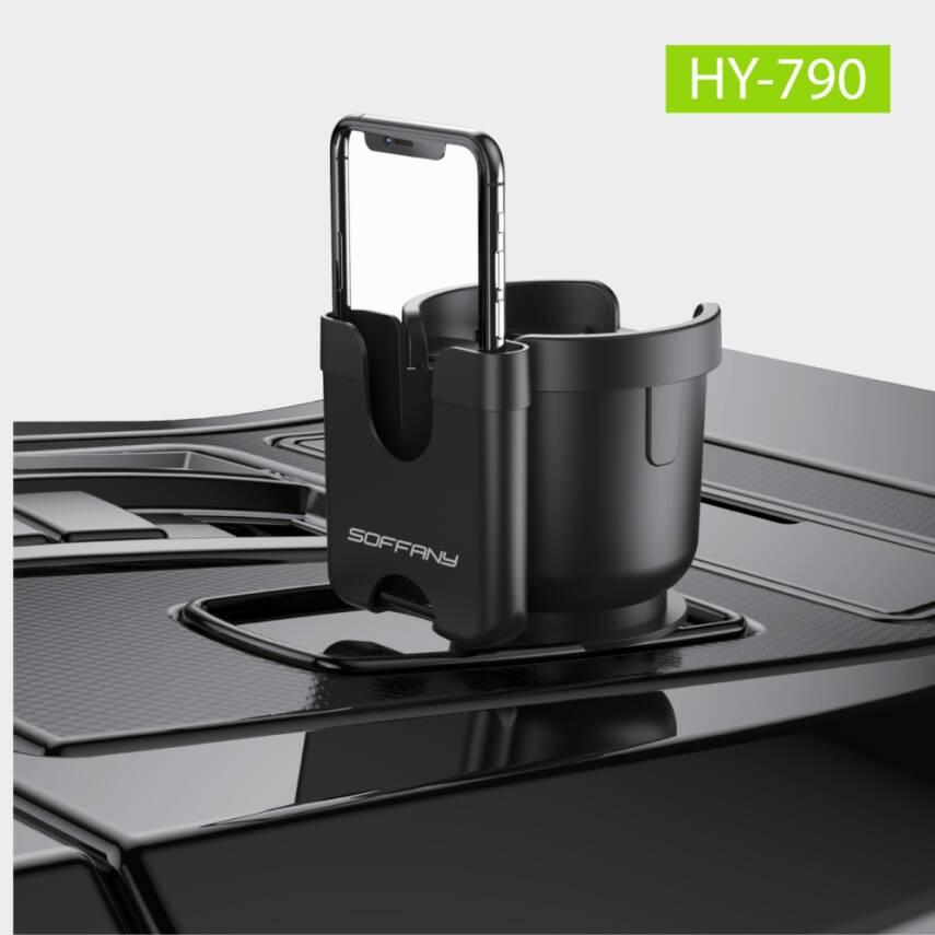 HY-790 360°  Araç Telefon ve Bardak Tutucu - 2