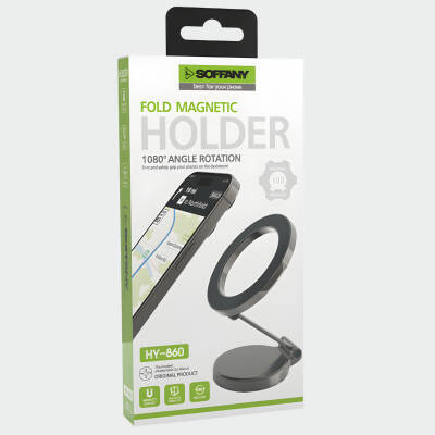 HY-860 360°  Metal Torpido Üstü Magsafe Uyumlu Telefon Tutucu - 3