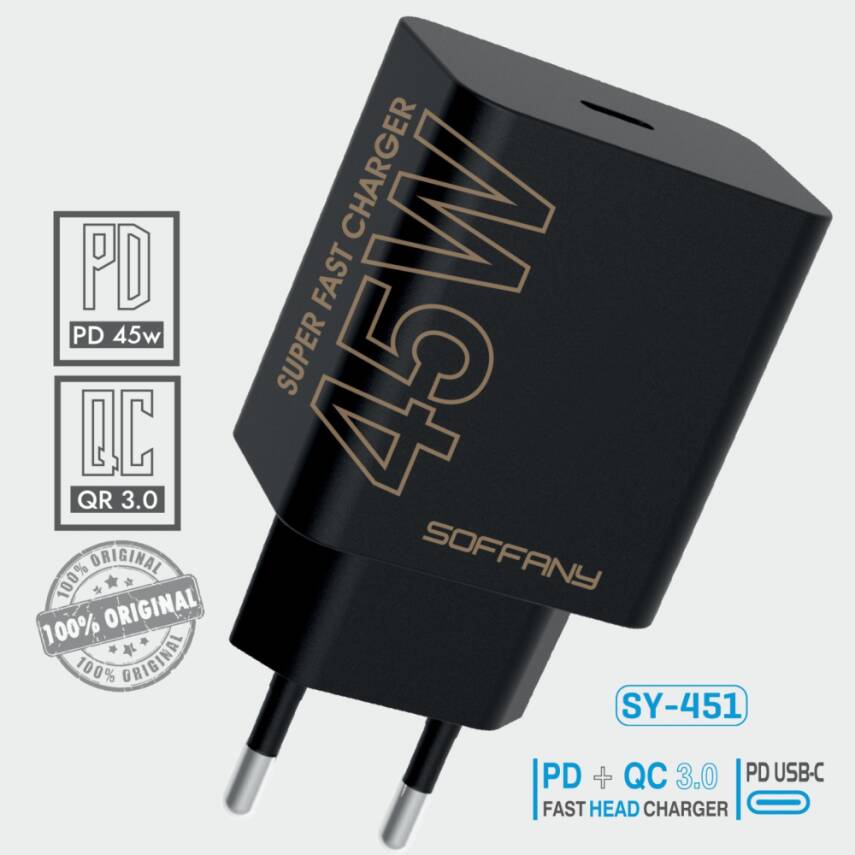 SY-451 45W PD TURBO Şarj Başlığı - 1