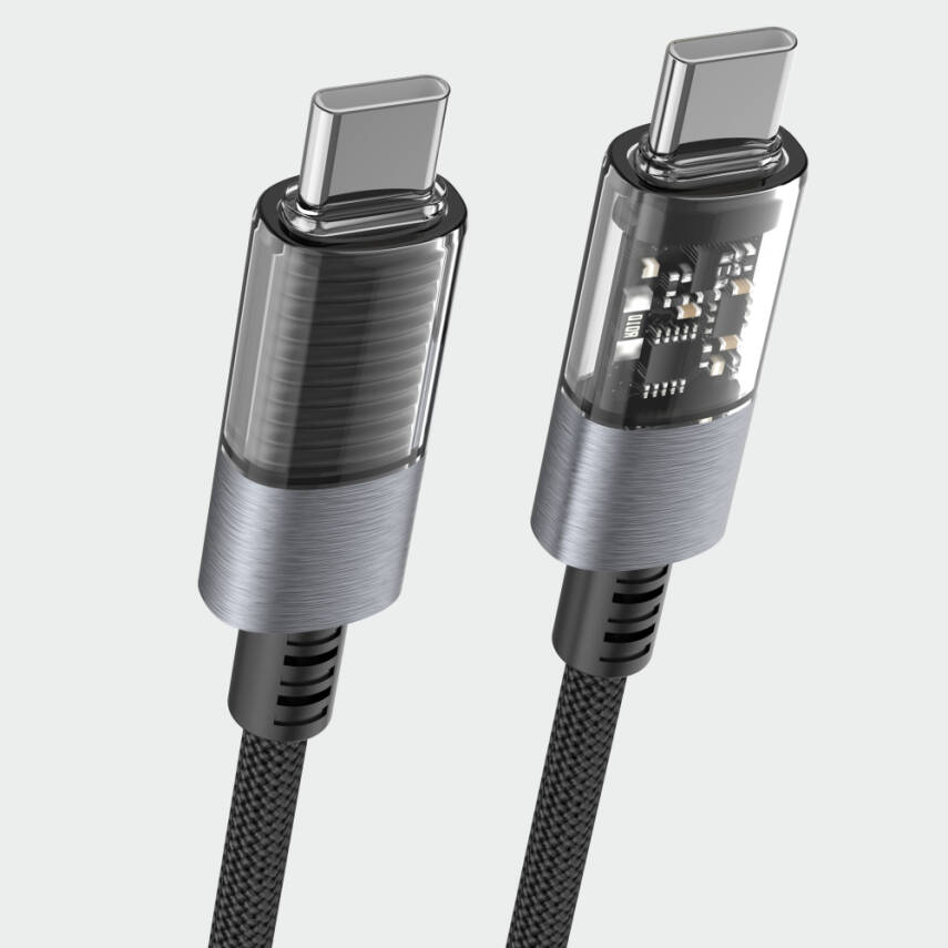 HM-540 60 W Dijital Ekran Type-C to Type-C Şarj & Data Kablosu - 2