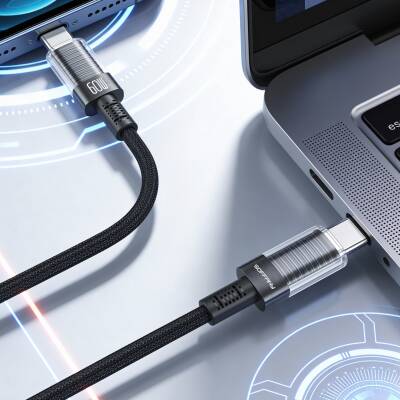 HM-535 60 W Type-C to Type-C Şarj & Data Kablosu - 3