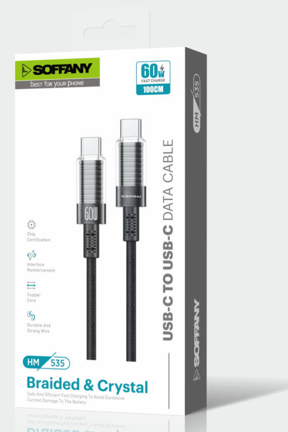 60 W Type-C to Type-C Şarj & Data Kablosu - 2