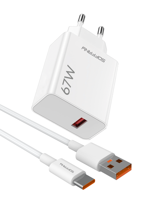 67W TURBO USB-C Şarj & Data Kablosu - 1