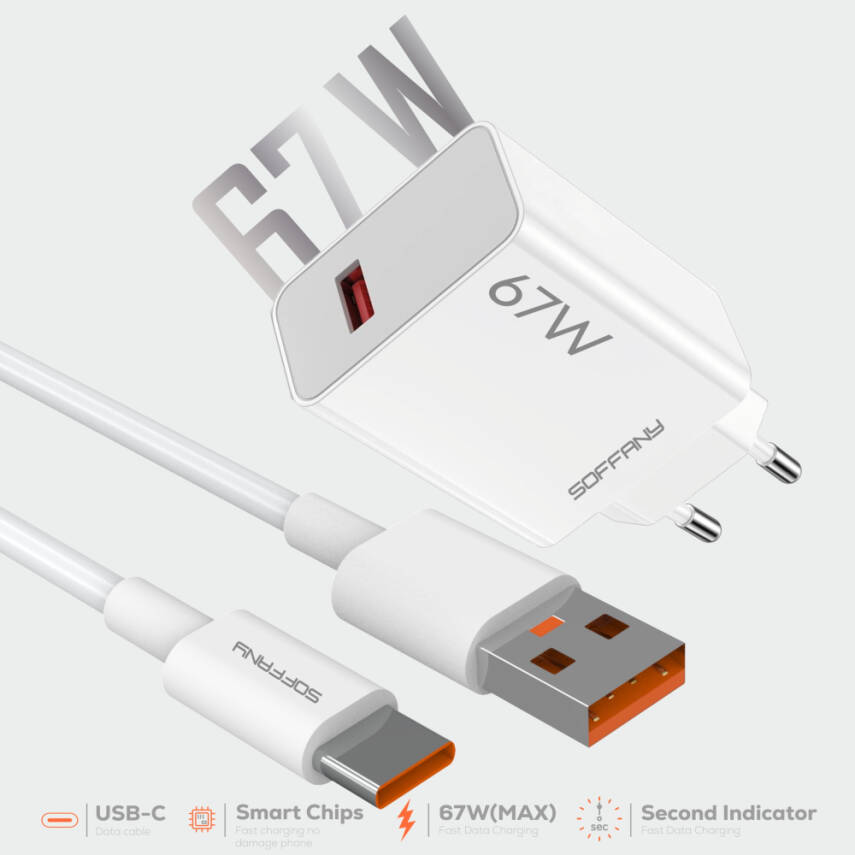 SY-067 67W TURBO USB-C Şarj & Data Kablosu - 1