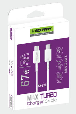 67W Type-C to Type-C Turbo USB Data Kablosu - 2