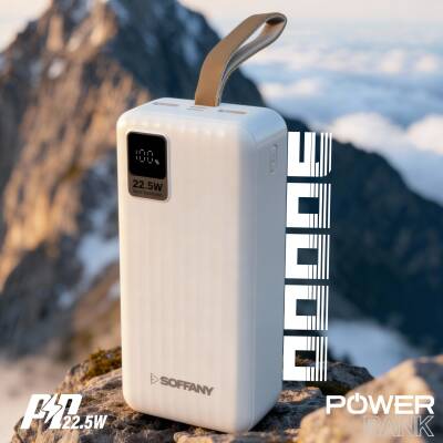AG05-001 30.000 mAh P.Bank 22.5W /  Type-C + USB Çıkışlı Beyaz - 2