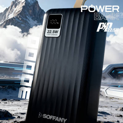 AG05-002 30.000 mAh P.Bank 22.5W /  Type-C + USB Çıkışlı Siyah 