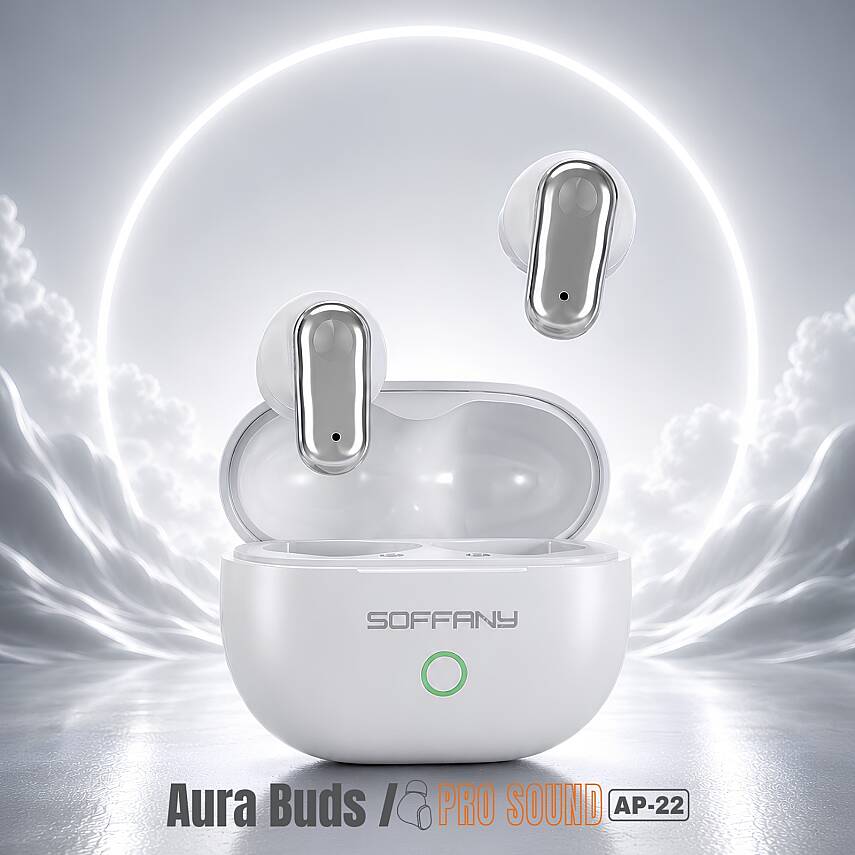 Aura Buds Pro Sound Kablosuz Bluetooth Kulaklık TWS Wireless Earbuds Dokunmatik - 1