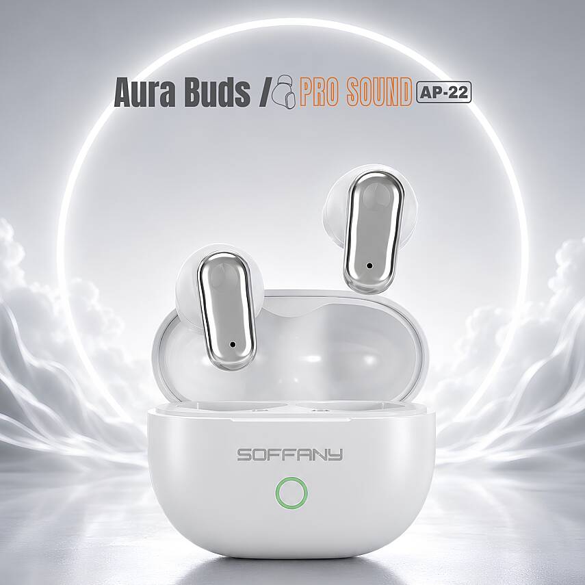 Aura Buds Pro Sound Kablosuz Bluetooth Kulaklık TWS Wireless Earbuds Dokunmatik - 5