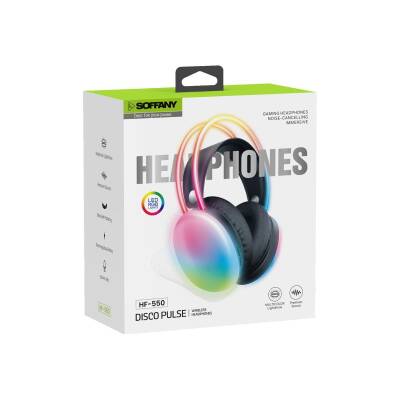 Disco Pulse RGB Işıklı Kablosuz Gaming Kulaklık - 2
