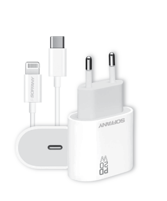 20W ECO-PDHızlı Şarj Adaptörü USB-C to Lightning - 1
