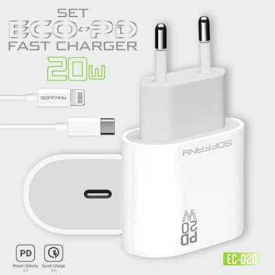 20W ECO-PD Hızlı Şarj USB-C to Lightning