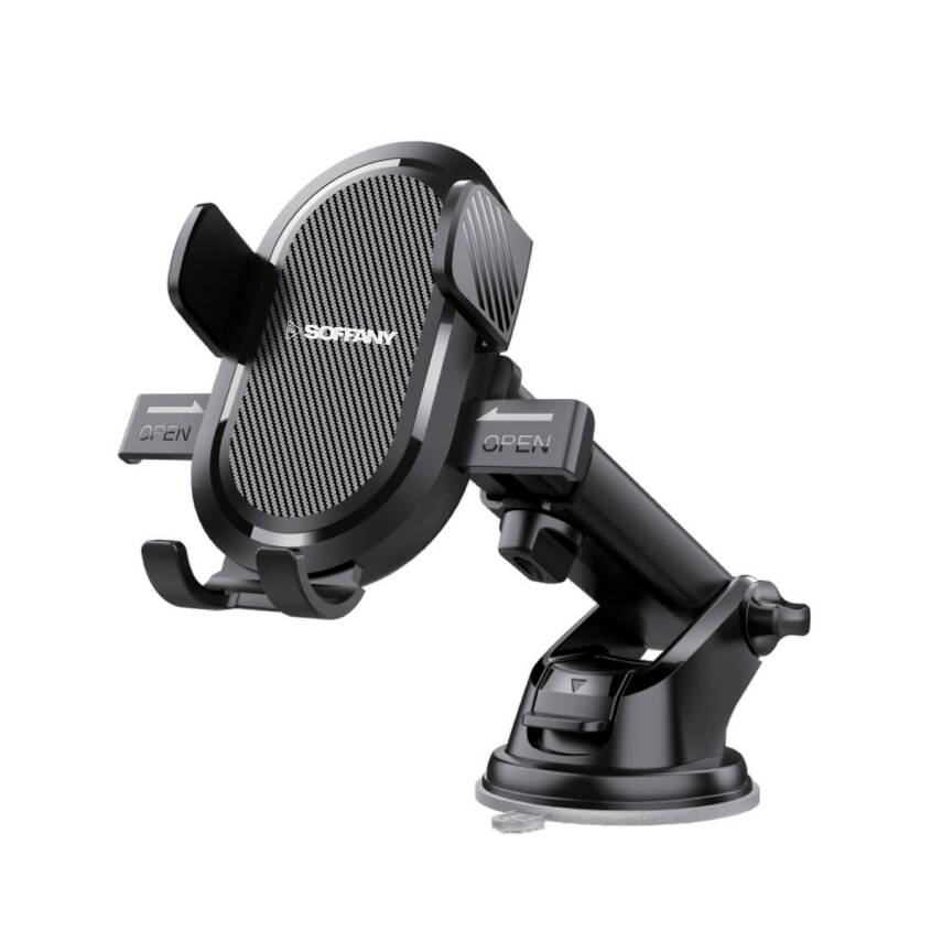 Ekstra Güçlü Vantuzlu Araç İçi Telefon Tutucu / 360° Dönebilen - 1
