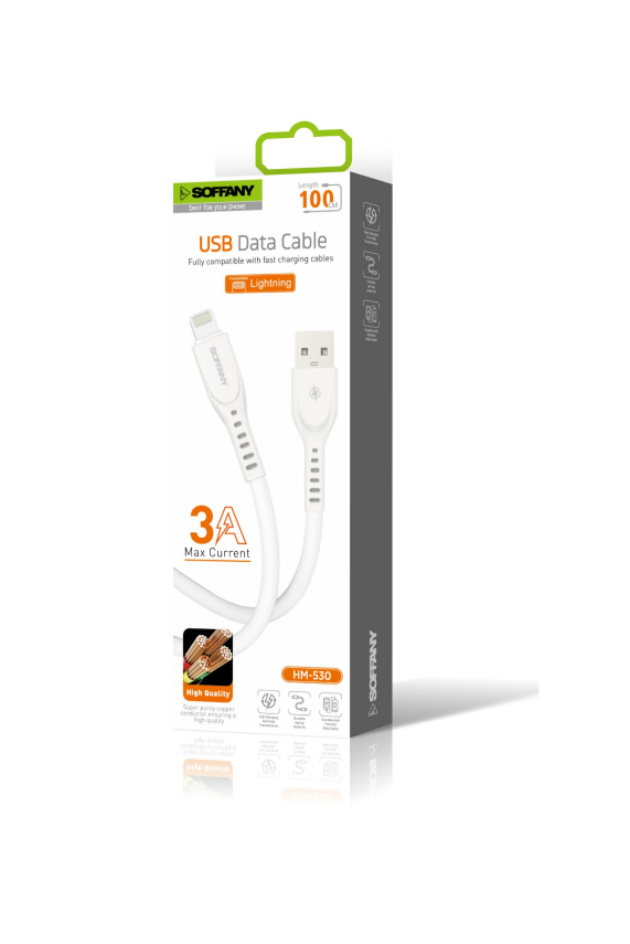 USB to Lightning Şarj & Data Kablosu 3.0A - 2