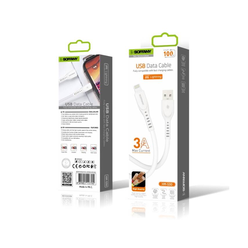 Hızlı USB to Lightning Şarj ve Data Kablosu - 2