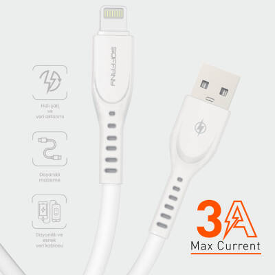USB to Lightning Şarj & Data Kablosu 3.0A
