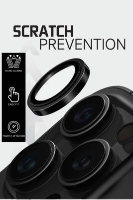 iPhone 11 / 12 / 12 Mini Kamera Lens Koruyucu Cam – Siyah