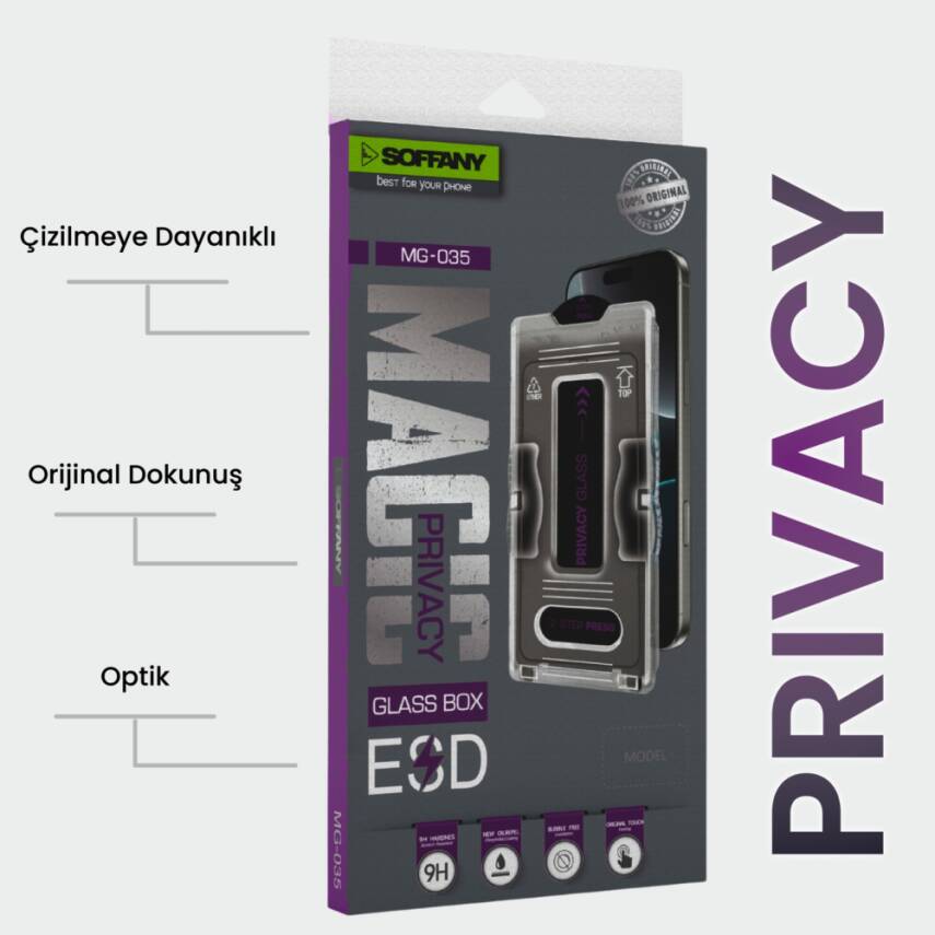 iPhone 11 Hayalet Görünümlü Mekanizmalı Temperli Cam Ekran Koruyucu - 1