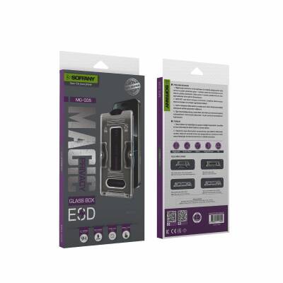 iPhone 13 / 13 Pro Hayalet Görünümlü Mekanizmalı Temperli Cam Ekran Koruyucu - 3